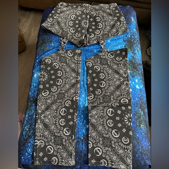 NWT Dolls Kill Poster GrI After Sundown Convertible Pants Size L - Picture 1 of 12